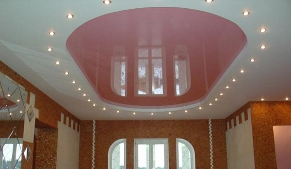 Дизайн потолка в зале: дизайн натяжных, гипсокартонных потолков для зала